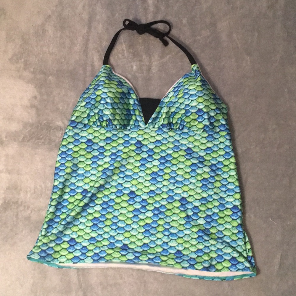 Fin Fun Aussie Green Mermaid Swim Suit Top